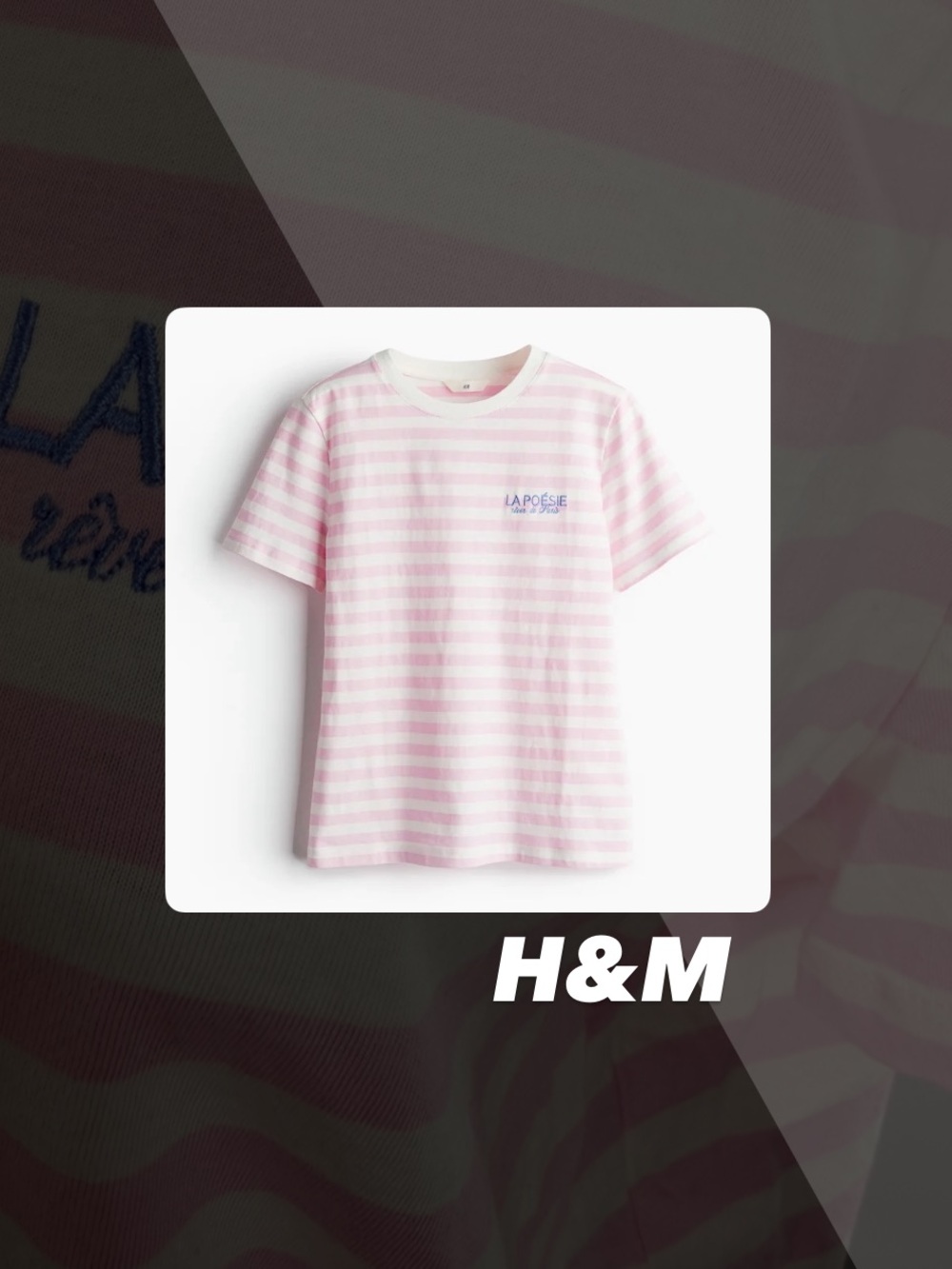 EUC H&M La Poésie Tee Shirt